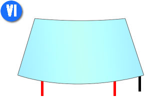 Схема 6 расположения выводов стекла с обогревом