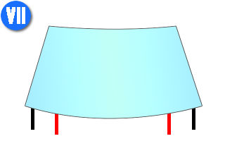 Схема 7 расположения выводов стекла с обогревом