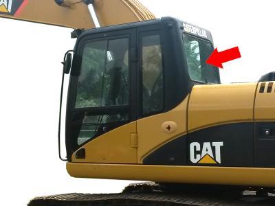 Заднее стекло кабины CATERPILLAR (CAT) 312C, 320C, 322C (300 C SERIES) на технике 