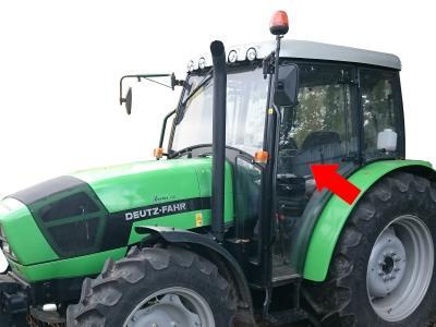 Стекло двери (правое, левое) DEUTZ-FAHR AGROLUX 4.80 на технике 