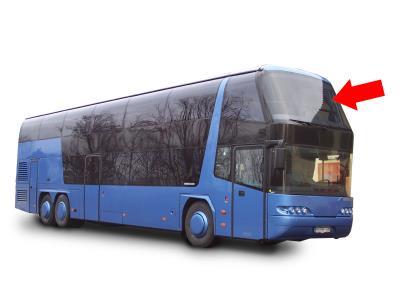 лобовое верхнее стекло NEOPLAN 116 122 218 316 (-1990 г.в.) на технике 