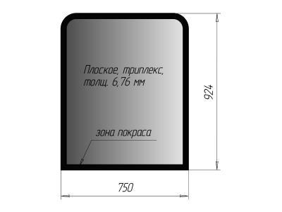 Верхнее лобовое стекло JCB JS 110,115,130,145,160,180,190 экскаватор  размеры