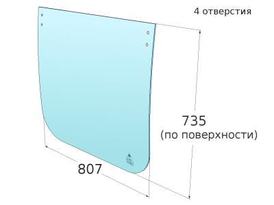 Нижнее лобовое стекло CATERPILLAR (CAT) 312C, 320C, 322C (300 C SERIES)  