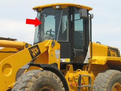 лобовое стекло, центральное JCB 426,427,434,436,437,446,456,457,467 фронтальный погрузчик на технике 