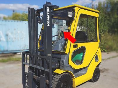 лобовое стекло KOMATSU FD15 вилочный погрузчик на технике 