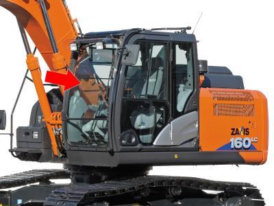 Лобовое стекло, верхнее HITACHI ZX230, ZX240 на технике 