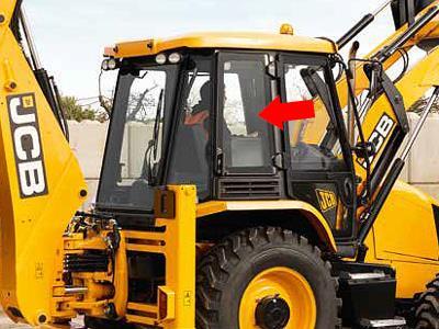 Боковое, правое (за дверью), открывное JCB 4CX (с 2014 г.вып.) на технике 