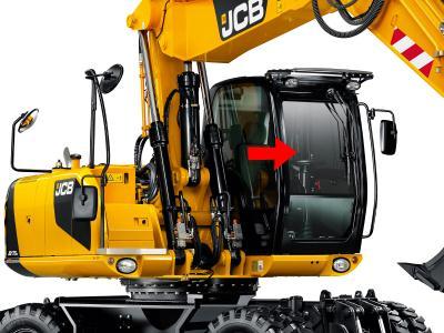 Верхнее лобовое стекло JCB JS 110,115,130,145,160,180,190 экскаватор на технике 