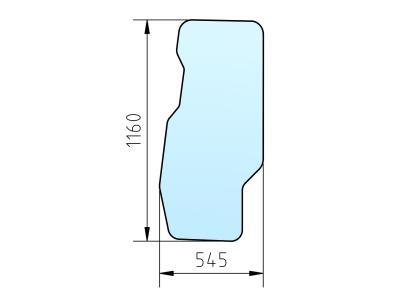 Стекло двери SHANTUI SD-16 Бульдозер (2014 г.в.)  