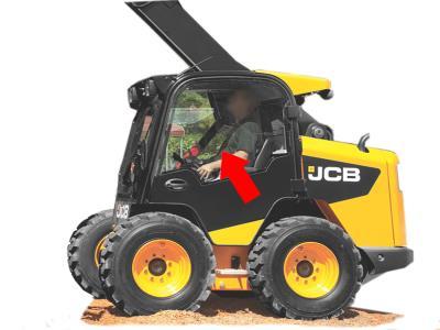 Стекло двери JCB 205, 225, 260, 290 мини-погрузчик на технике 