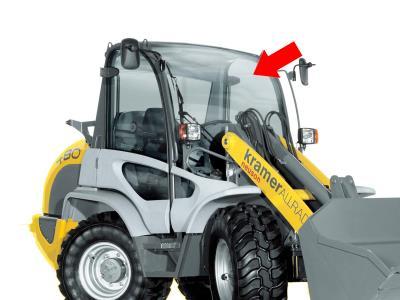 Лобовое стекло KRAMER ALLRAD 380 на технике Лобовое стекло KRAMER ALLRAD 380 на технике