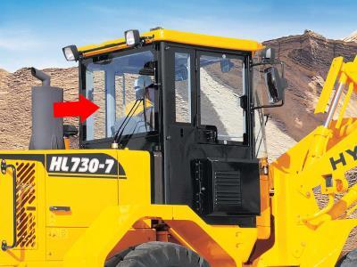 Заднее стекло кабины HYUNDAI HL730-7, HL740-7 фронтальный погрузчик на технике 