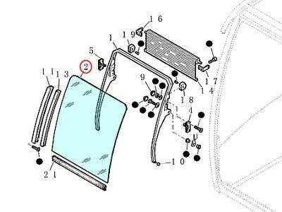 Верхнее лобовое стекло CASE WX 145, 165, 185  