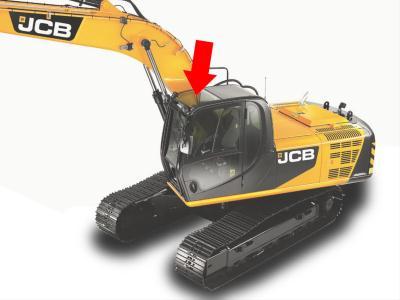 Верхнее стекло кабины JCB JS 110,115,130,145,160,180,190 экскаватор на технике 