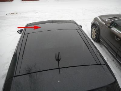 Стекло люка KIA CEED JD (2015 г.в.) на технике Стекло люка KIA CEED JD (2015 г.в.) на технике