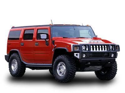 лобовое стекло HUMMER II внедорожник (2002 г.в.) на технике 