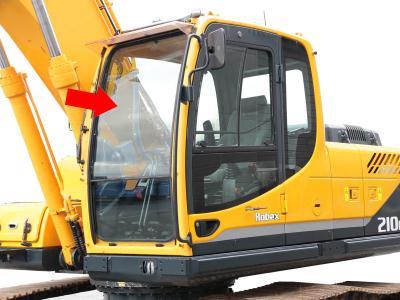 лобовое стекло, верхнее HYUNDAI R300LC-9, R320LC-9, R380LC-9 на технике 