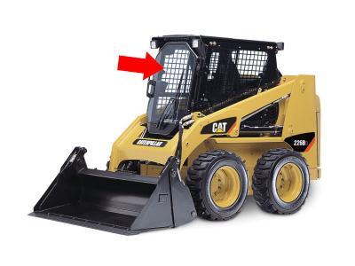 Лобовое стекло двери CATERPILLAR (CAT) 242B, 247B мини-погрузчик на технике 