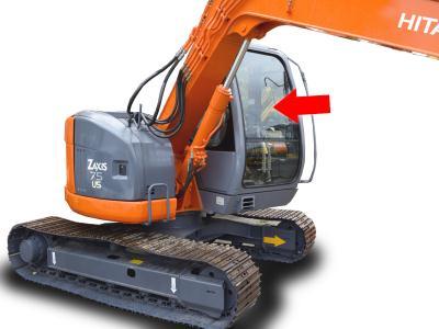 лобовое стекло, верхнее HITACHI ZX 70, ZX 75 на технике 