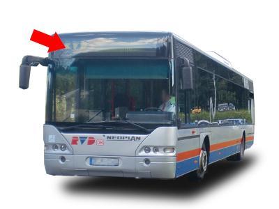 стекло маршрутоуказателя NEOPLAN N 4411 (2000 г.в.) на технике 