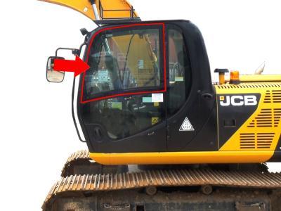 Стекло двери, верхнее JCB JS 200,210,220,235,240,260,290 экскаватор на технике 