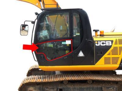 Стекло двери, нижнее JCB JS 110,115,130,145,160,180,190 экскаватор на технике 