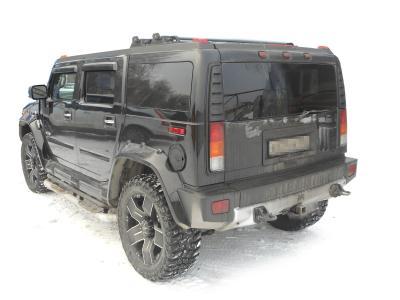 заднее стекло HUMMER II внедорожник (2002 г.в.) на технике 