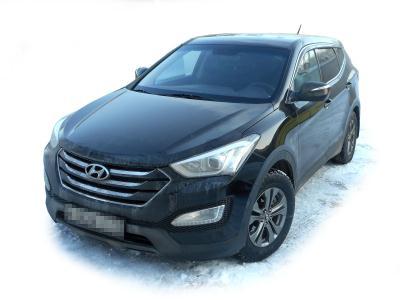 лобовое стекло HYUNDAI SANTA FE 3 (2012-2018 г.в.) на технике 