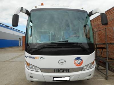 Лобовое стекло HIGER 6928 общий вид Лобовое стекло HIGER 6928 общий вид