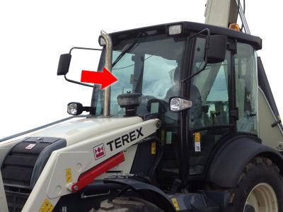 Лобовое стекло TEREX 970 на технике 