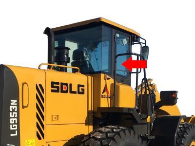 Стекло двери, правое SDLG LG 953N на технике Стекло двери, правое SDLG LG 953N на технике