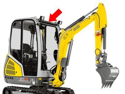 Стекло крыши WACKER NEUSON 1404 мини-экскаватор на технике 