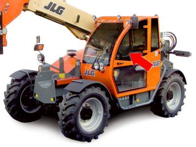 Стекло двери, верхнее JLG 3508PS, 3509PS на технике 