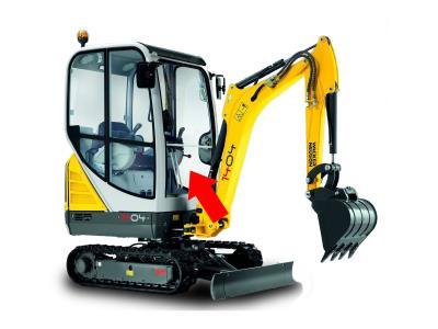 лобовое стекло, нижнее WACKER NEUSON 1404 мини-экскаватор на технике 