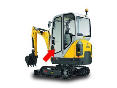 Стекло левой двери WACKER NEUSON 1404 мини-экскаватор на технике 