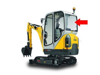 заднее стекло кабины WACKER NEUSON 1404 мини-экскаватор на технике 